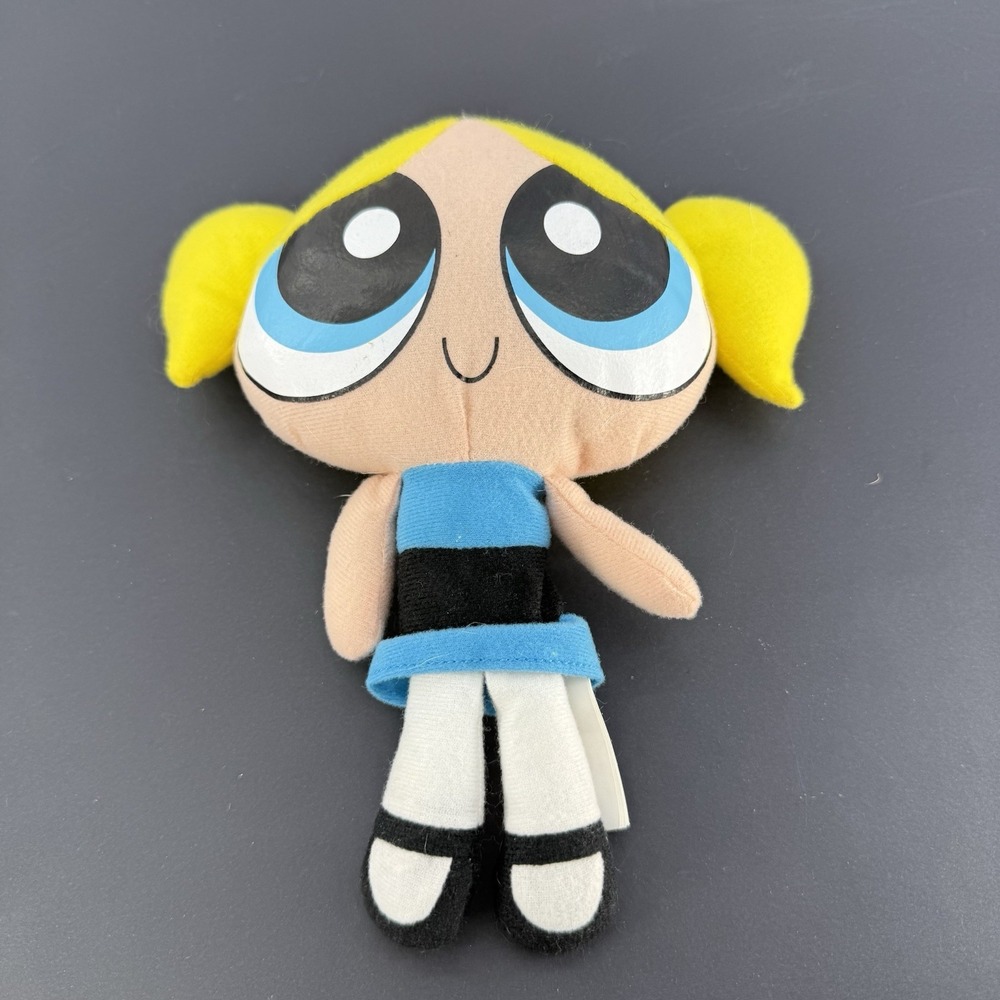 2009 Powerpuff Girls Bubbles Plush Kellytoy Cartoon Network 9" RARE HK002